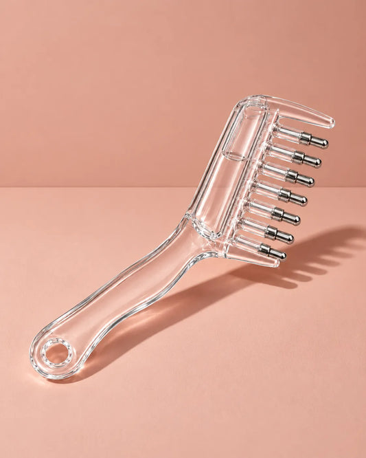 Transparent refillable scalp applicator